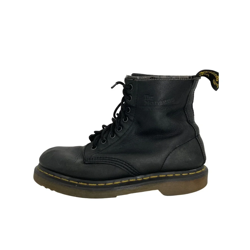 Dr. Martens 1460 Pascal Boots Mens 7 Womens 8 Black Leather 8-Eye